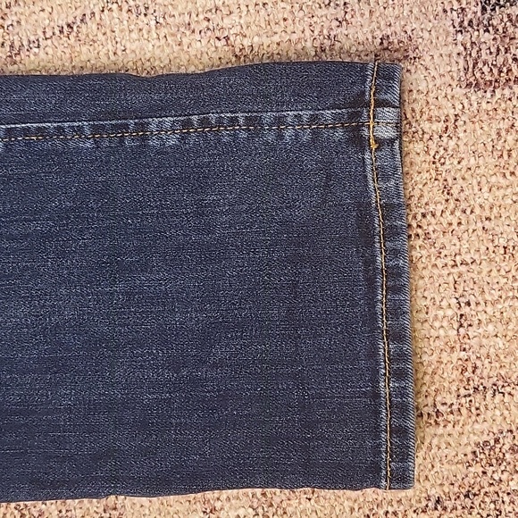 Rag & Bone High Rise Slim Straight Leg Jeans in Dark Paz - Picture 4 of 10